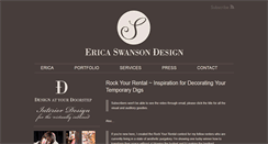 Desktop Screenshot of ericaswansondesign.com