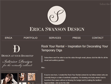 Tablet Screenshot of ericaswansondesign.com